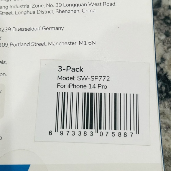 SYNCWIRE TEMPERED GLASS SCREEN PROTECTORS FOR IPHONE 14 PRO - Picture 5 of 8
